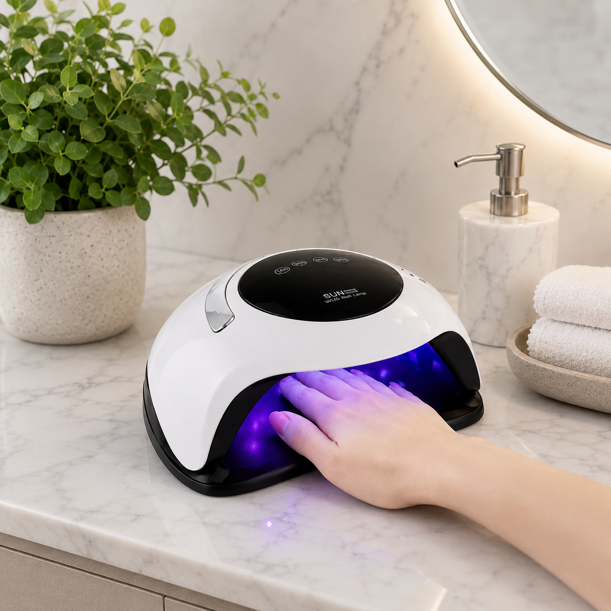Cordless UV LED Nail Lamp