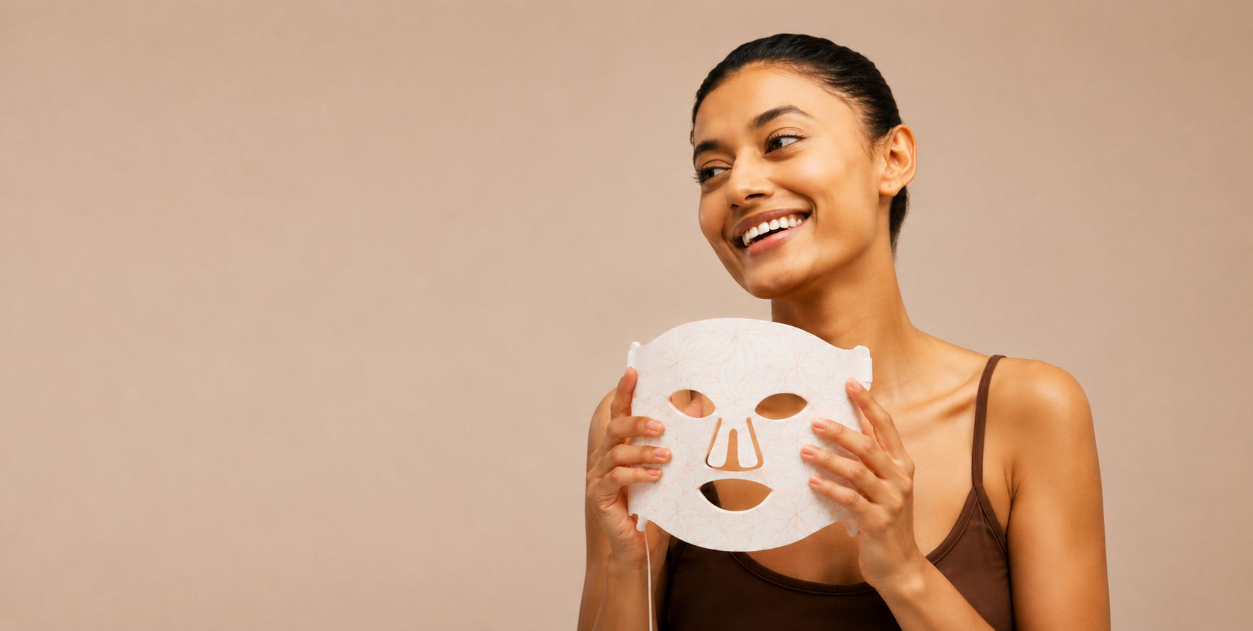 NeuraGlow LED beauty masks and light therapy device in a clean skincare routine